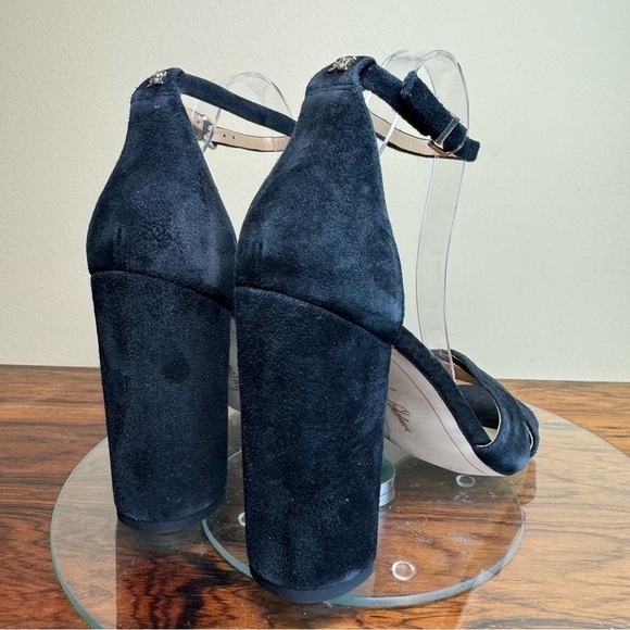 NEW Sam Edelman Yancy black Suede Heel Sandals - Picture 8 of 14